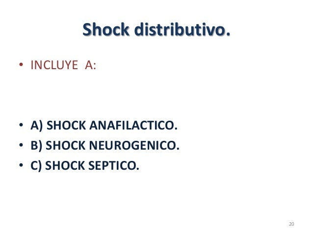 choque distributivo neurogenico